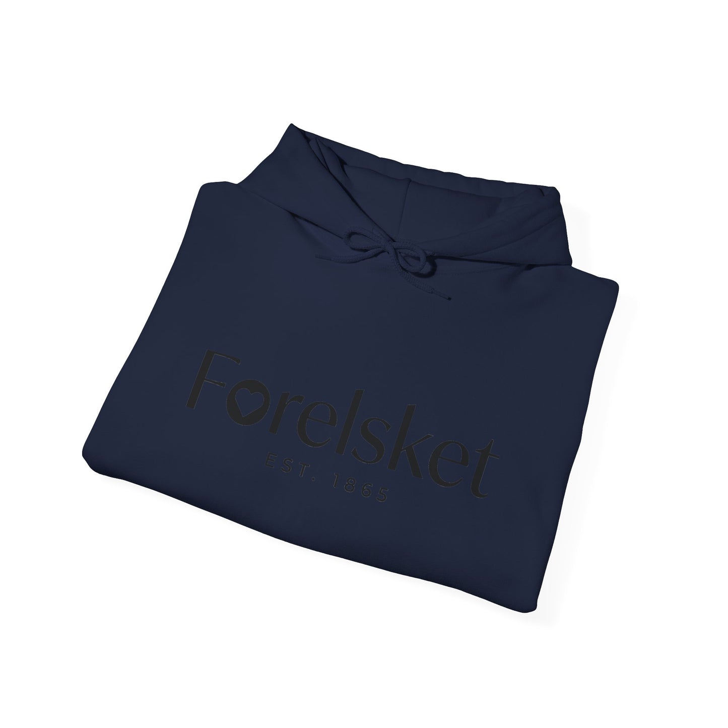 Forelsket Floral Hoodie — 'Forelsket' Logo & Rose Sleeve Graphic