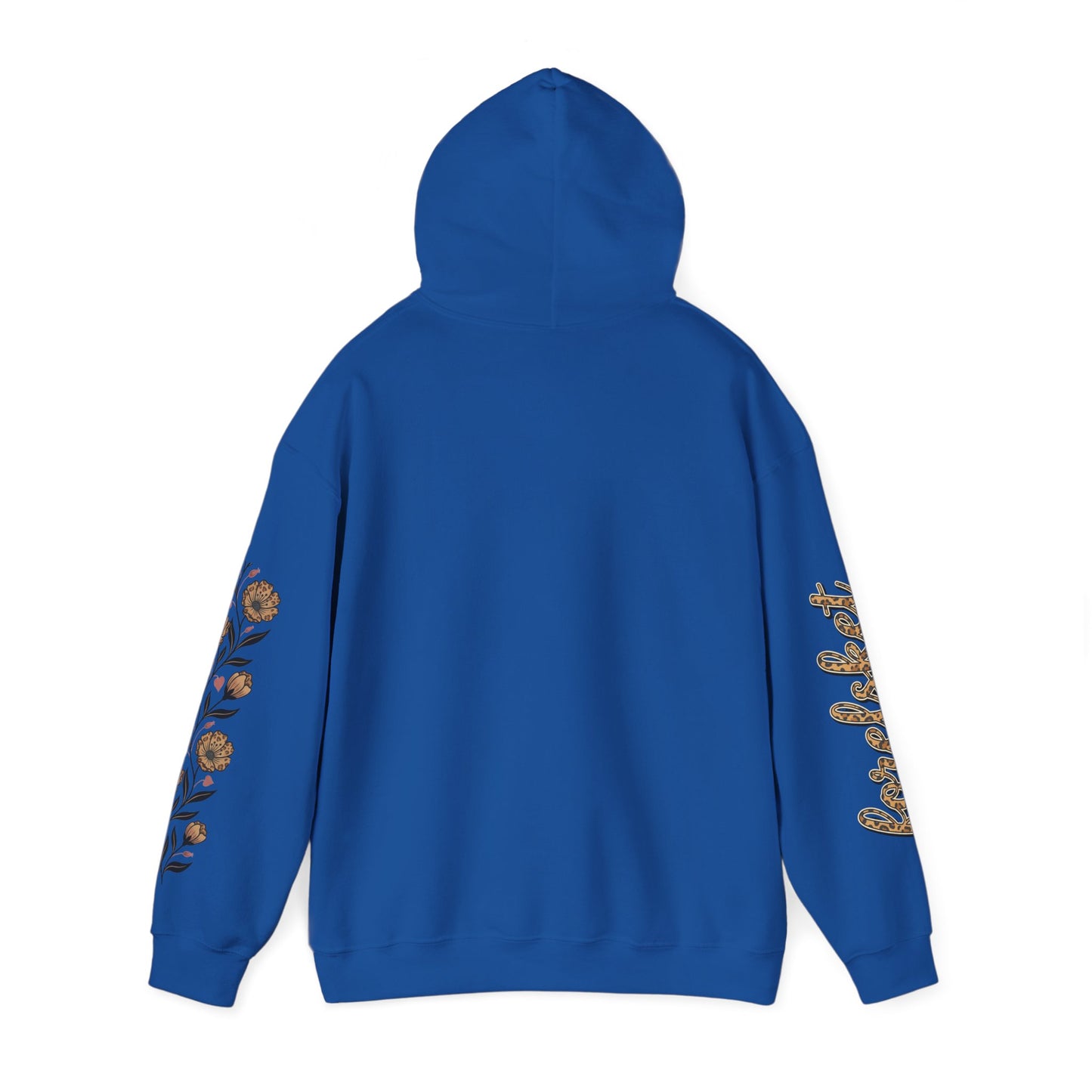 Forelsket Floral Hoodie — 'Forelsket' Logo & Rose Sleeve Graphic