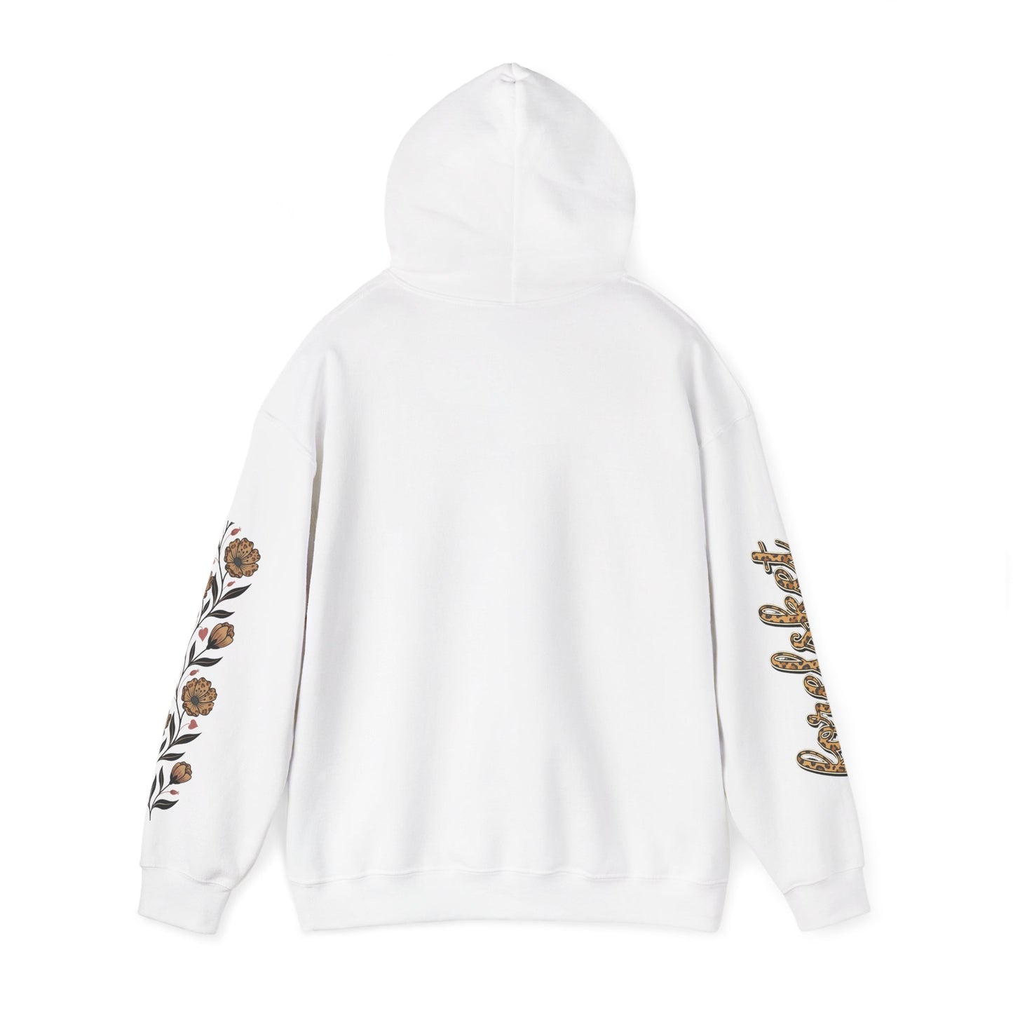 Forelsket Floral Hoodie — 'Forelsket' Logo & Rose Sleeve Graphic