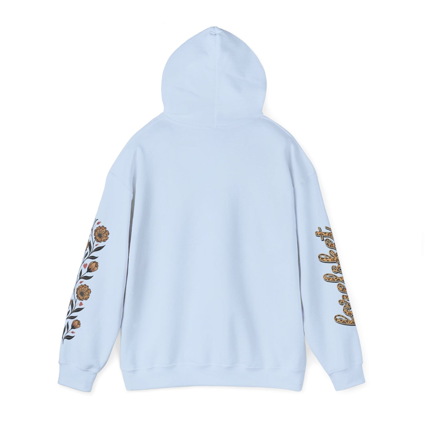 Forelsket Floral Hoodie — 'Forelsket' Logo & Rose Sleeve Graphic