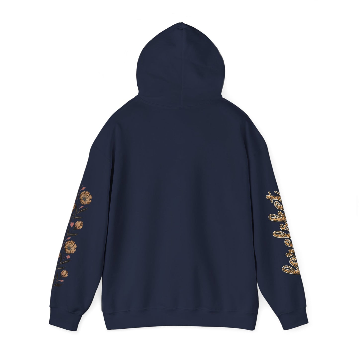 Forelsket Floral Hoodie — 'Forelsket' Logo & Rose Sleeve Graphic