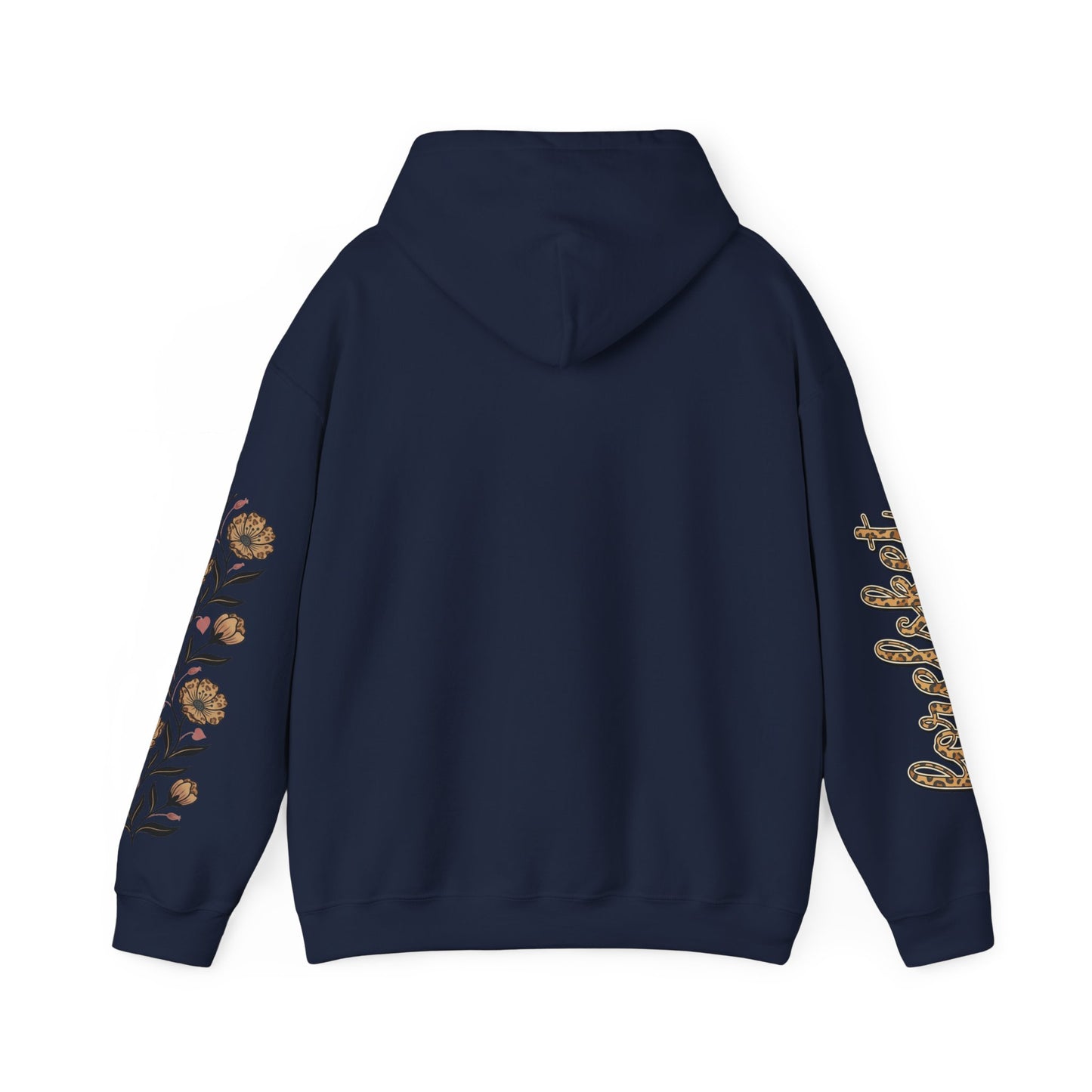Forelsket Floral Hoodie — 'Forelsket' Logo & Rose Sleeve Graphic