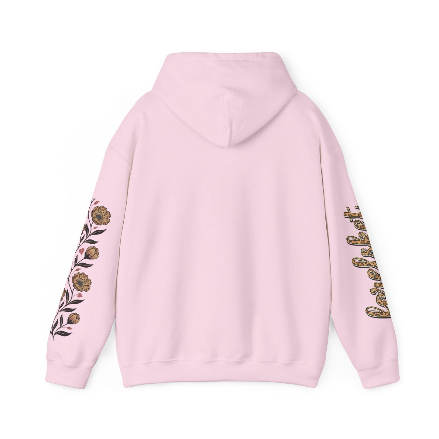 Forelsket Floral Hoodie — 'Forelsket' Logo & Rose Sleeve Graphic