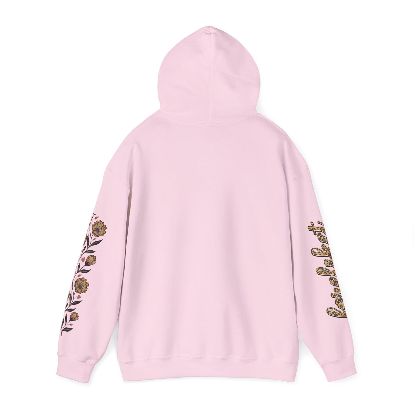 Forelsket Floral Hoodie — 'Forelsket' Logo & Rose Sleeve Graphic