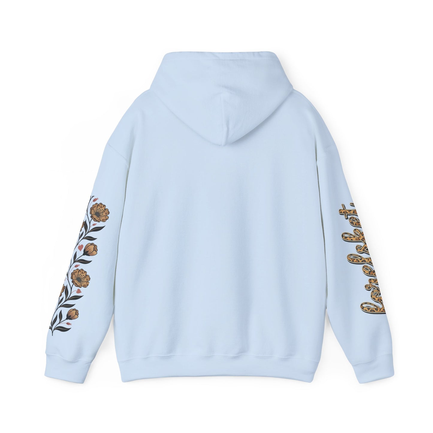 Forelsket Floral Hoodie — 'Forelsket' Logo & Rose Sleeve Graphic