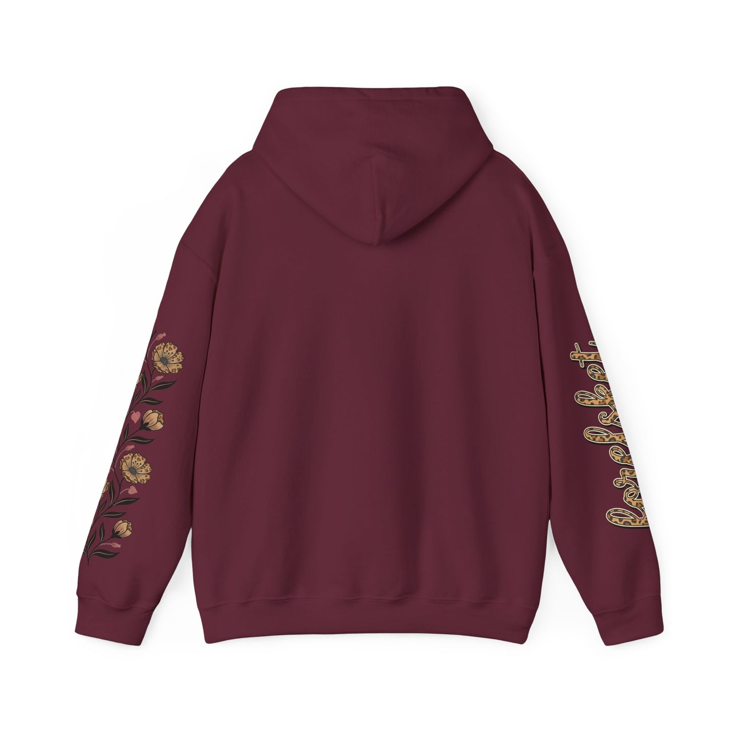Forelsket Floral Hoodie — 'Forelsket' Logo & Rose Sleeve Graphic