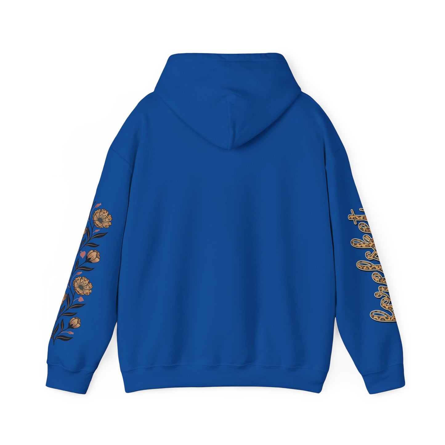 Forelsket Floral Hoodie — 'Forelsket' Logo & Rose Sleeve Graphic